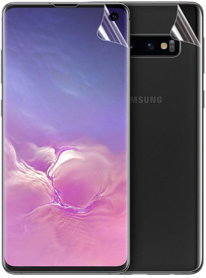 Casesily Front and Back Screen Guard for Samsung Galaxy S10 Plus Edge to Edge Soft Gel Nano Screen Protector (Not Tempered Glass)(Pack of 2)