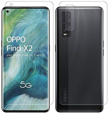 Mobilive Front and Back Screen Guard for Oppo Find X2 Edge to Edge 4 Layer Mambrane Nano Screen Protector ( Not Tempered Glass)(Pack of 2)