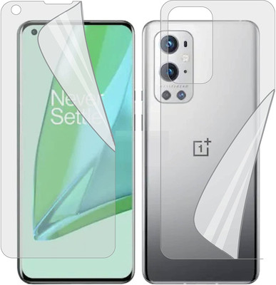 Casesily Front and Back Screen Guard for Oneplus 9 Pro Edge to Edge Soft Gel Nano Screen Protector (Not Tempered Glass)(Pack of 2)
