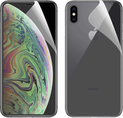 Casesily Front and Back Screen Guard for Apple iPhone X Edge to Edge Soft Gel Nano Screen Protector (Not Tempered Glass)(Pack of 2)