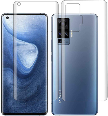Mobilive Front and Back Screen Guard for Vivo X50 Pro Edge to Edge 4 Layer Mambrane Nano Screen Protector ( Not Tempered Glass)(Pack of 2)