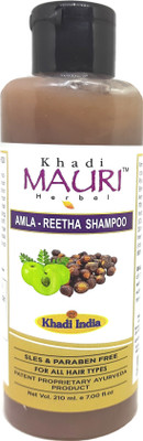Khadi Mauri Amla & Reetha Shampoo - Pack of 1(210 ml)
