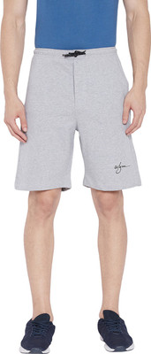 WEAR YOUR MIND Solid Men Grey Regular Shorts