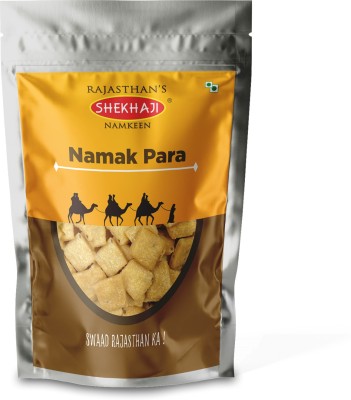 shekhaji Namak Para 400 gm ( Pack of 2- 200 gm each ) | Chai Time Snack | Authentic Handmade Namkeen from Rajasthan | No Preservatives, Ready to Eat Methi Matthi Snacks | Party Snacks(2 x 200 g)