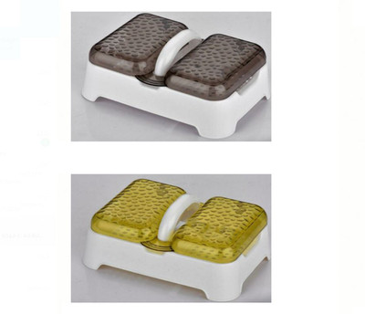 Top Trick Double Sealed Drain Soap Dish Tray Holder with Handle and Lid Cover Box Case (Multicolor)(Multicolor)