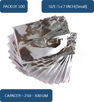 PAQEE Aluminium Storage Pouch(Pack of 100)