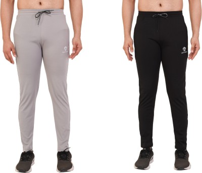 LAZYWEAR Solid Men Silver, Black Track Pants