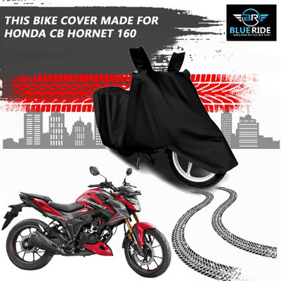 BLOERIDE Two Wheeler Cover for Honda(CB Hornet 160, Black)