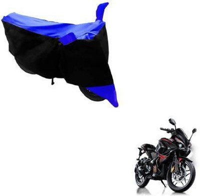 JKR Waterproof Two Wheeler Cover for Bajaj(Pulsar 125, Black, Blue)