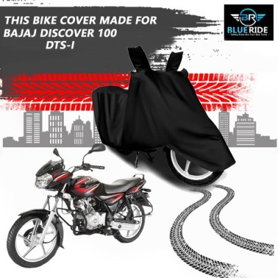 THE REAL ARV Waterproof Two Wheeler Cover for Bajaj(Discover 100 DTS-i, Black)