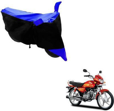 JKR Waterproof Two Wheeler Cover for Hero(CD deluxe, Black, Blue)