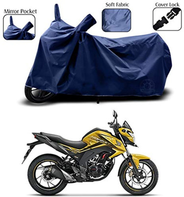 Mdstar Waterproof Two Wheeler Cover for Honda(CB Hornet 160, Blue)