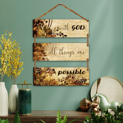 Suveharts Decorative Showpiece  -  30.48 cm(Wood, Beige)