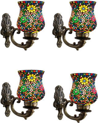 Guptas decore Uplight Wall Lamp Without Bulb(Pack of 4)