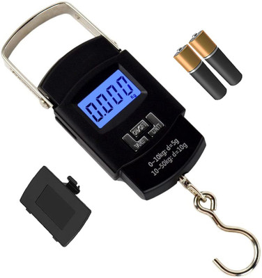 UNZAG Portable Handheld 50 Kg Electronic Led Travel Luggage Weighing Scale Weighing Scale(Black)