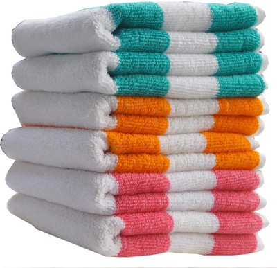Fashiza Terry Cotton 360 GSM Hand Towel Set(Pack of 6)