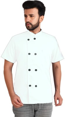 adhyah Blended Chef's Apron - XL(White, Single Piece)