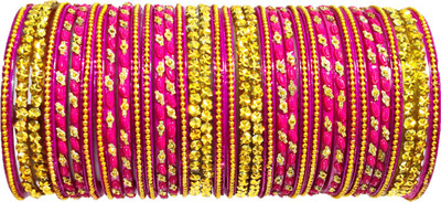 Anshi Creations Glass Bangle Set(Pack of 36)