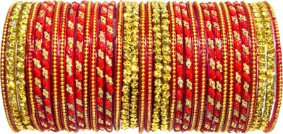 Anshi Creations Glass Bangle Set(Pack of 36)