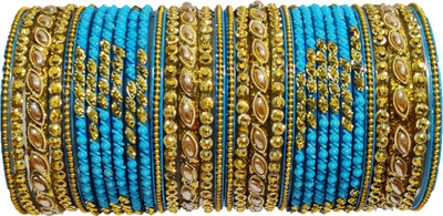 Anshi Creations Glass Bangle Set(Pack of 32)