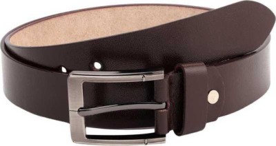 KING Men Brown Genuine Leather Belt