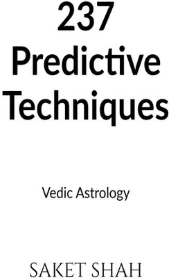 237 Predictive Techniques(English, Paperback, Saket Shah)