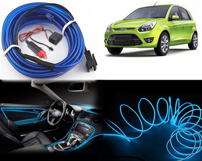 FINCOSTA IceBlue 5Mtr Fancy Light with Adapter Car Dashboard for Figo Type 1 Car Fancy Lights(Blue)