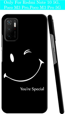GIFT4EVER Back Cover for Poco M3 Pro 5G(Black, Pack of: 1)