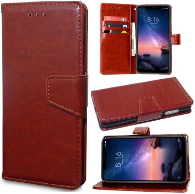 Unistuff Back Cover for Mi Redmi Note 6 Pro(Brown, Dual Protection, Pack of: 1)