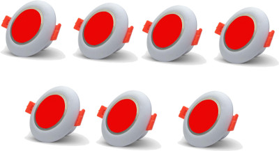 ambert 3 watt led ceiling light pack of -7 Ceiling Light Ceiling Lamp(Red)