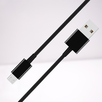Wings Micro USB Cable 2.5 A 1 m High Quality Material Made Micro USB Fast Charging Cable, with High Speed Data Syncs for Android, 1 Meters, Black(Compatible with Redmi Y3, Black, One Cable)