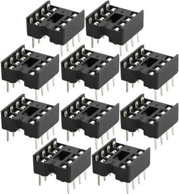 INSIGNIA LABS 8 Pin DIP IC Socket-Base-Connector for Microcontrollers and IC's - 10PCS… Electronic Components Electronic Hobby Kit