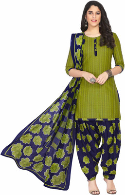 Miraan Cotton Blend Printed Salwar Suit Material