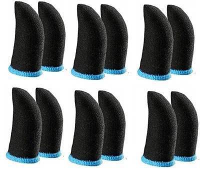 Jape PubG &amp; Free Fire &amp; Call Of Duty Mobile Gaming Finger Sleeve blue color (6 Pair) Finger Sleeve  (Pack of 12)