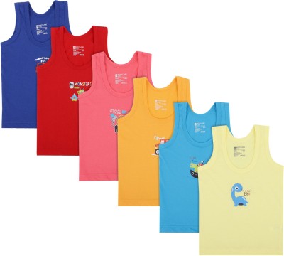 Bodycare Kids Vest For Baby Boys & Baby Girls Pure Cotton(Multicolor, Pack of 6)
