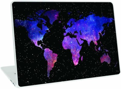 Galaxsia World Map Laptop Skin vinyl Laptop Decal 13.3