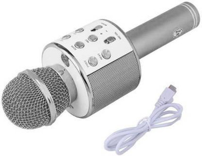 Stybits WS-858 Bluetooth Microphone Recording Condenser Handheld Microphone Stand With Bluetooth Speaker Audio Recording Microphone