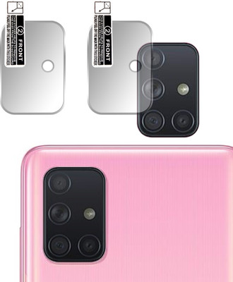 Hi-Cam Back Camera Lens Glass Protector for Samsung Galaxy A71(Pack of: 2)