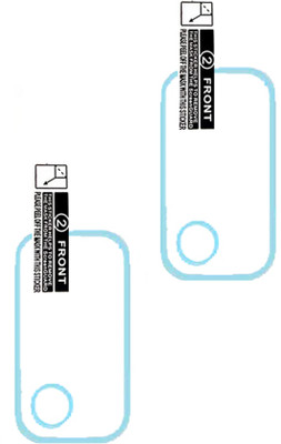 HIRDESH Back Camera Lens Glass Protector for MICROMAX IN 2B(Pack of: 2)