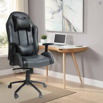 Alibaba chair ... world of quality Revolving Gaming Chair for Pc with cushion Leatherette, Nylon Office Executive Chair  (Black, Red, DIY(Do-It-Yourself))