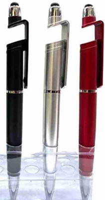 Gadget Zone Pen Stylus Stand 6 Ball Pen(Pack of 3, Ink Color - Blue)