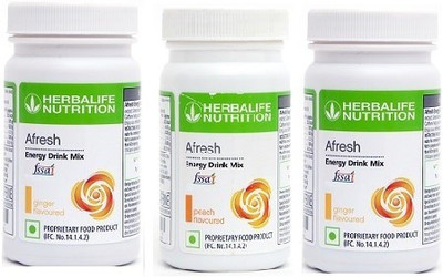 HERBALIFE afresh energy drink mix combo Plant-Based Protein(150 g, ginger + ginger, peach)