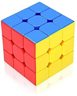 MITTRA Cubes 3x3 High Speed Sticker Less Magic Puzzle Cube Game Toy(1 Pieces)