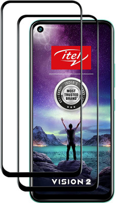 VAlight Edge To Edge Tempered Glass for itel Vision2(Pack of 2)