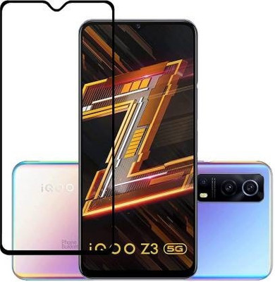 Hyper Edge To Edge Tempered Glass for Vivo iQOO Z3, Vivo iQOO Z3 5G(Pack of 1)