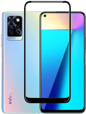 HOBBYTRONICS Edge To Edge Tempered Glass for Infinix Note 10, Infinix Note 10 Pro, Infinix Note 7(Pack of 1)