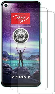 VAlight Tempered Glass Guard for Itel Vision 2(Pack of 2)