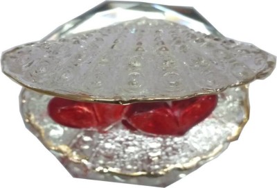 AFAST Handcrafted Decorative Crystal Glass Idol Figurine_HD15 Decorative Showpiece  -  6 cm(Glass, Red)