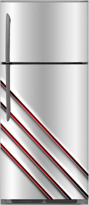 Decals Point 160 cm Red Four Lines Self Adhesive Sticker(Pack of 1)