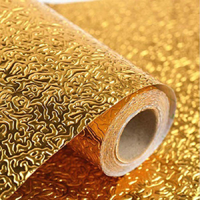 Buy From Best Foils Abstract Gold Wallpaper(L x W: 200 cm x 60 cm)
